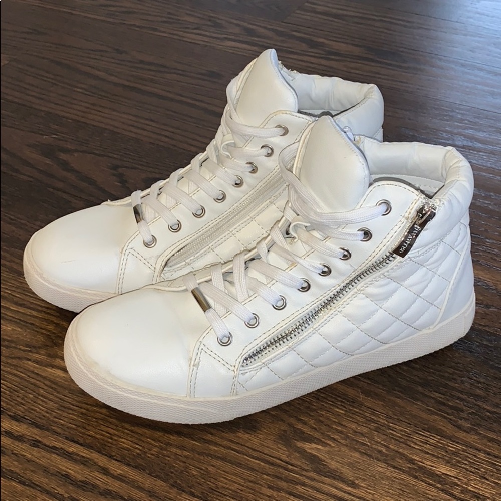 Wanted White High Top Sneakers